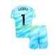 Camisola Tottenham Hotspur Hugo Lloris 1 Guarda-redes Criança Equipamento Primeiro 2023-2024 Manga Curta